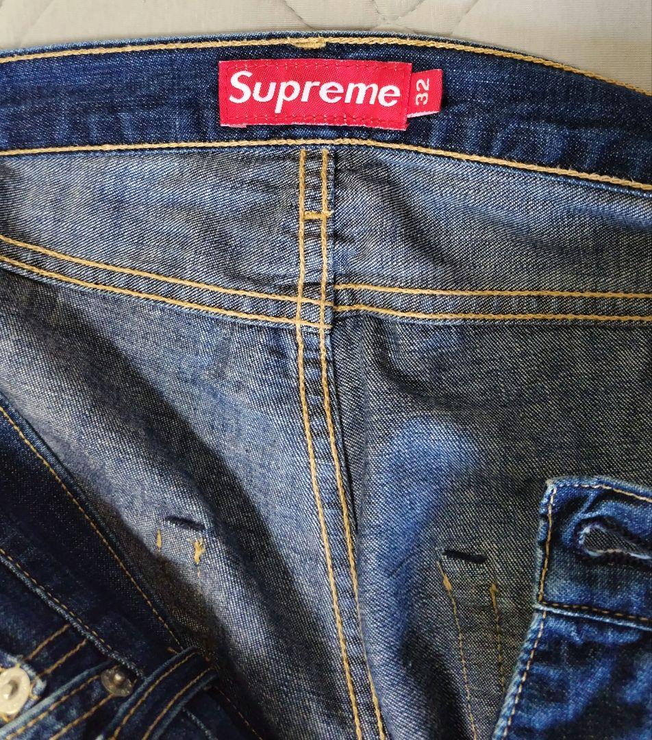 supreme 赤耳デニム USA製 USA製 SUPREME Rigid Slim Jean 濃紺 30 シュプリーム リジッドスリム