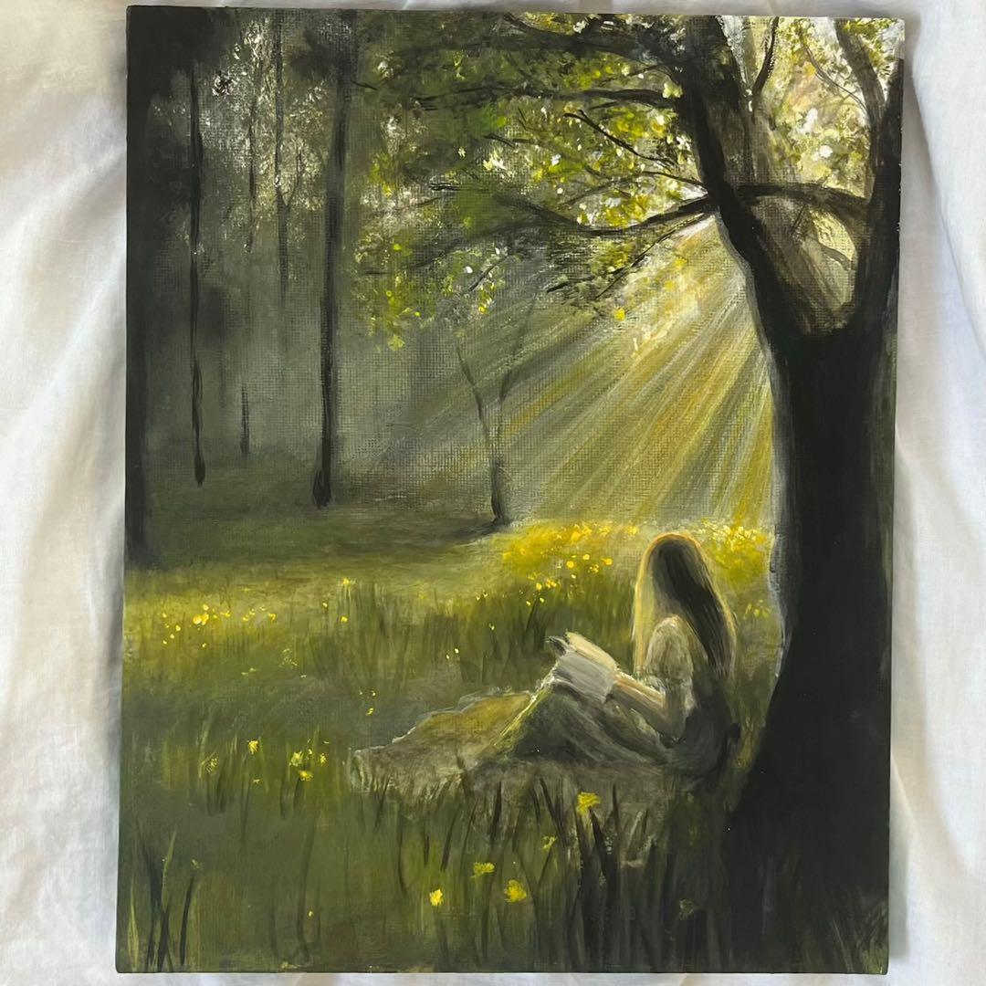 絵　絵画　風景画　ふらっとの絵　インテリアアート　アクリル画 絵 絵画 風景画 ふらっとの絵 インテリアアート アクリル画 - メルカリ