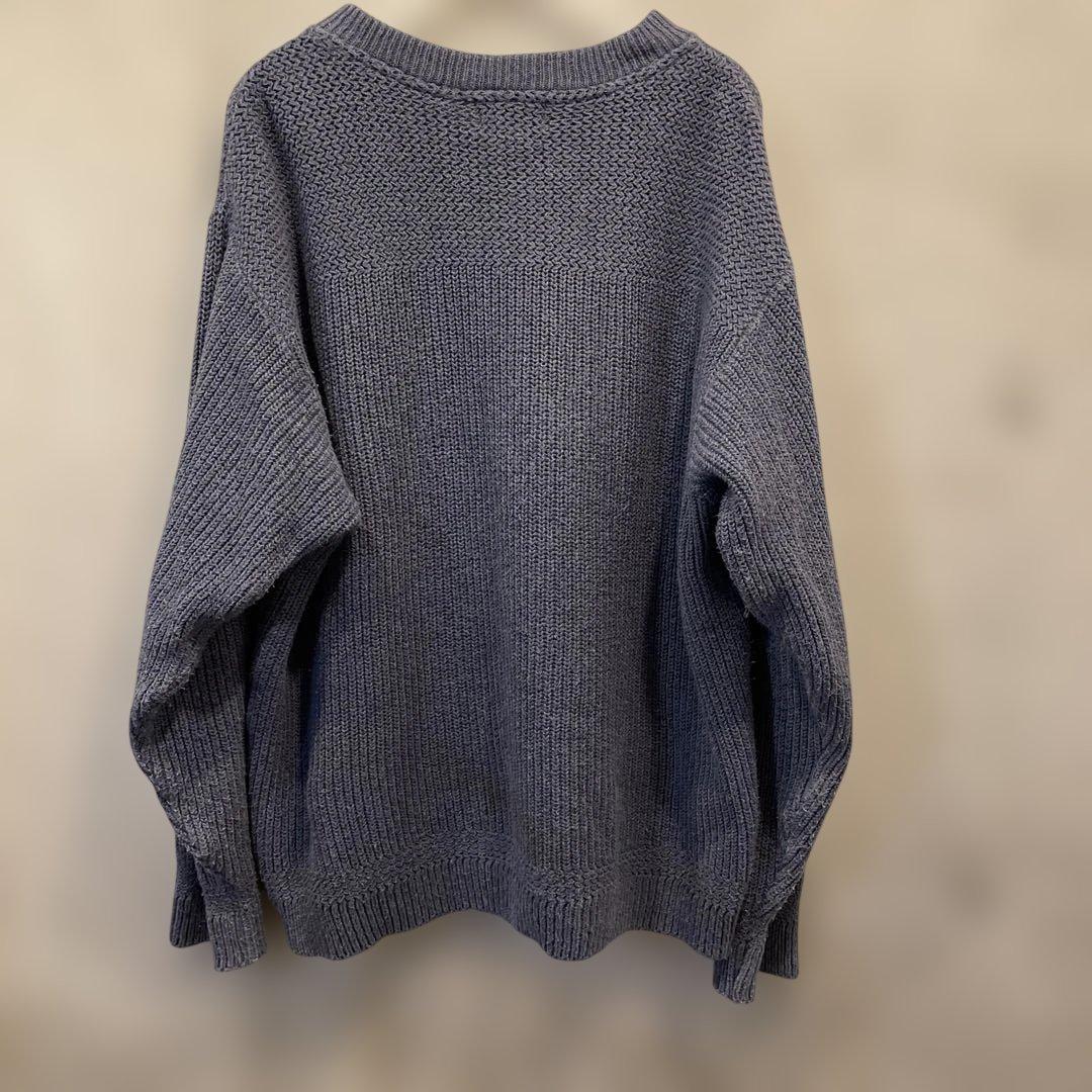 バ*ラ様 L.L.Bean グレー〜ブルー　ニットセーター 古着