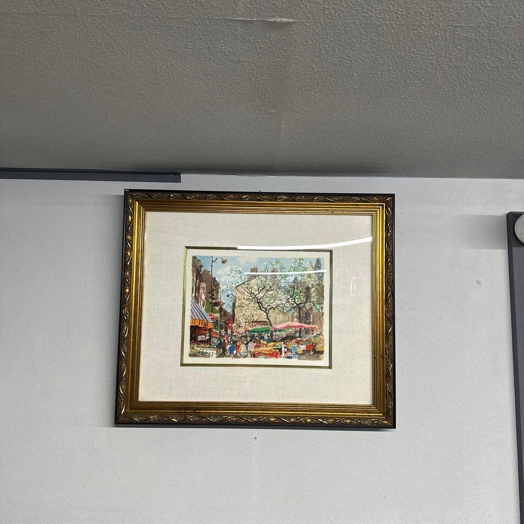 レ*ド様 児玉幸雄 『パリの朝市』 エスタンプ - メルカリ