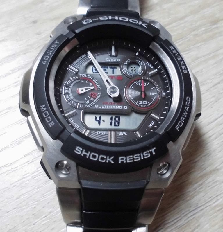 美品！2次充電池交換済 Gショック MTG-1500電波ソーラー カシオ - メルカリ