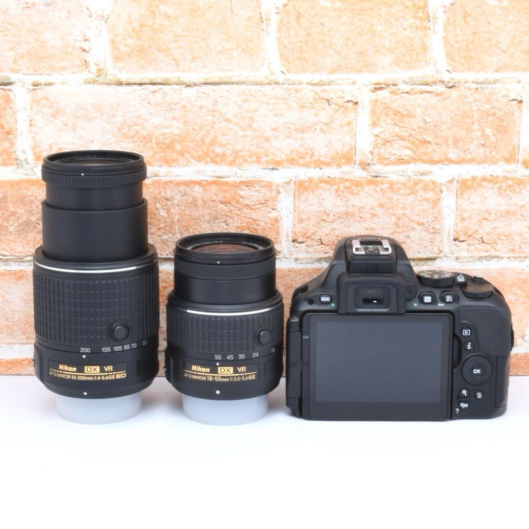 美品✨Nikon D5500✨Wi-Fi機能つき✨遠くも撮れる望遠レンズ - メルカリ