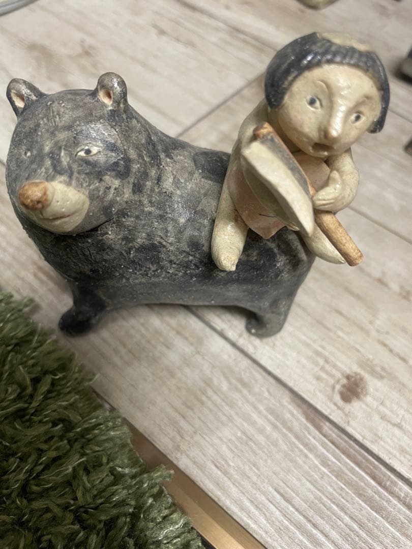 猫*様 大野素子　金太郎　人形オブジェ　五月人形