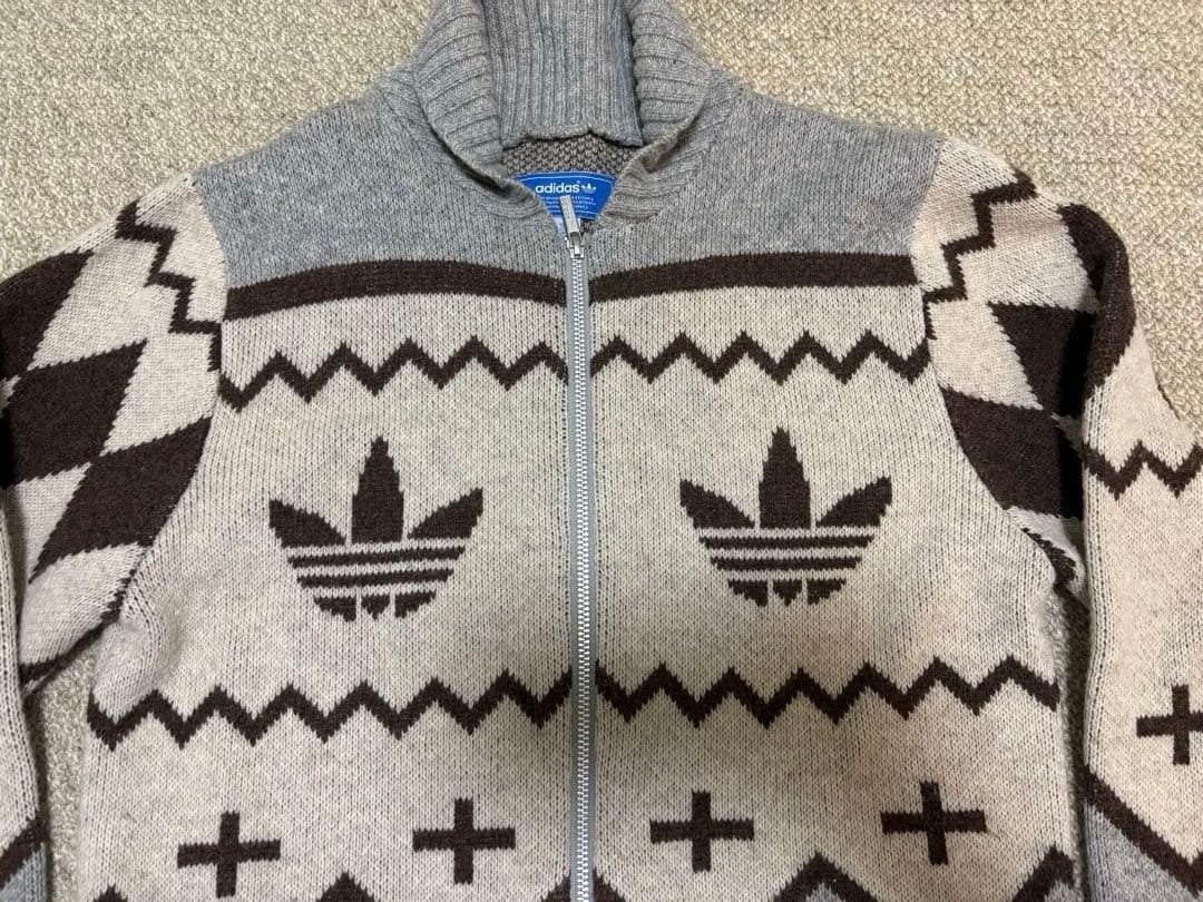 アディダスオリジナルス カウチン ニット ジャケット Mサイズ