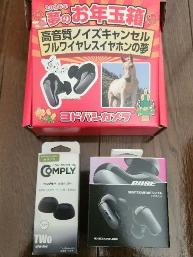 ヨドバシ 夢のお年玉箱2026 高音質ノイズキャンセルフルワイヤレス