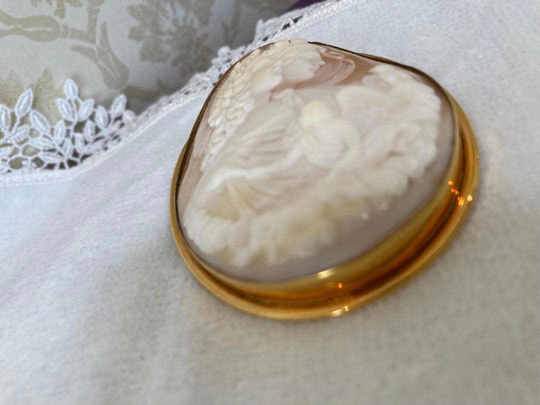 ゆーたんちゃん専用アンティークナイト&デーサードニクスシェルカメオ