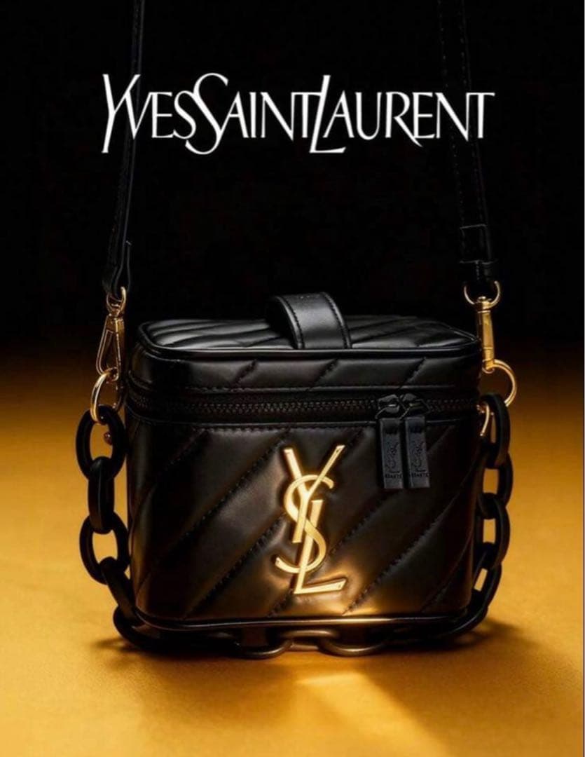 【未使用】イヴサンローラン ノベルティヴァニティポーチ/ショルダーバッグ YSL Yves Saint Laurent（イヴ・サンローラン） ポーチ 送料無料