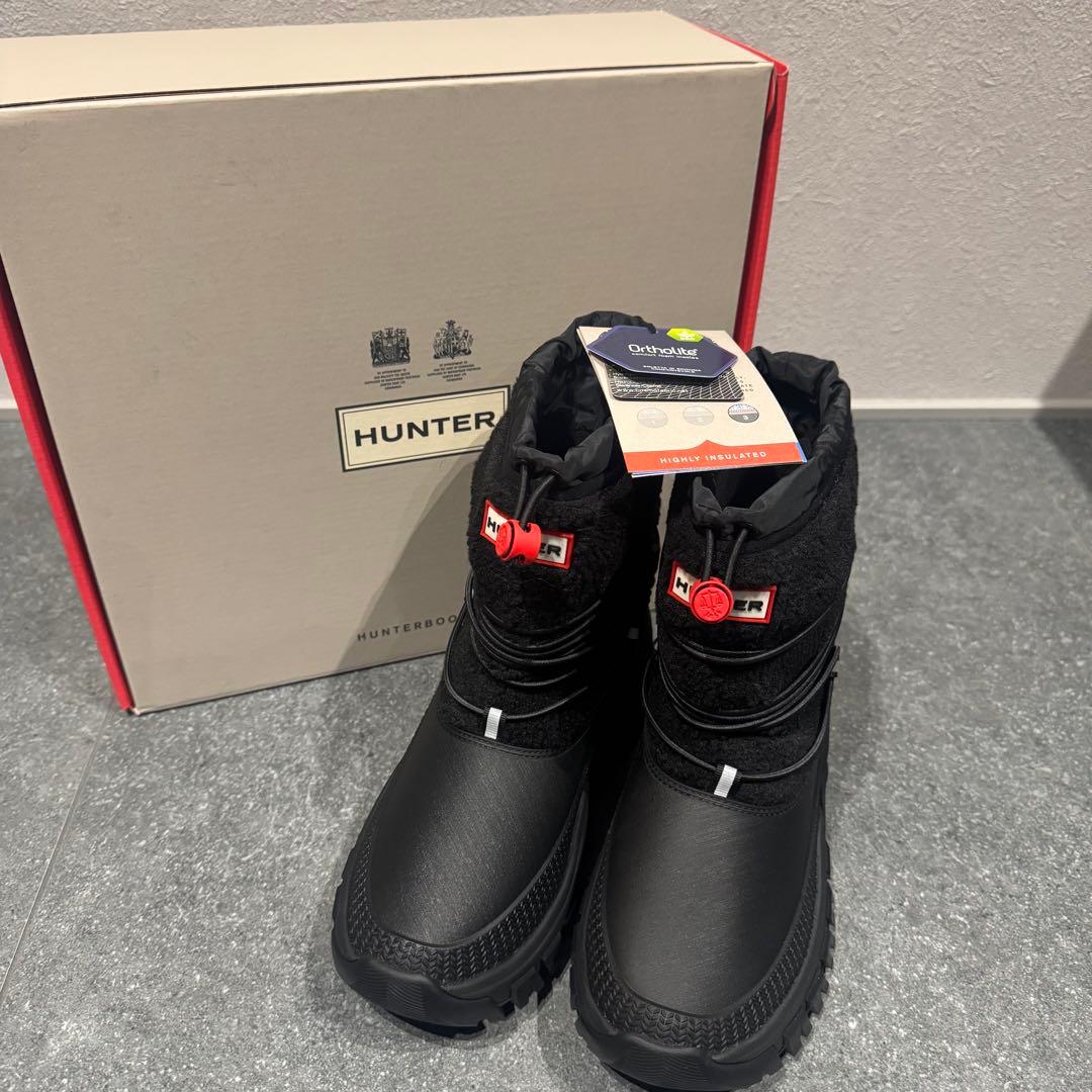 [新品]箱付きハンター HUNTER スノーブーツ 定価3万23cm UK4防水 HUNTER（ハンター） ブーツ ショートブーツ レディース スノーブーツ