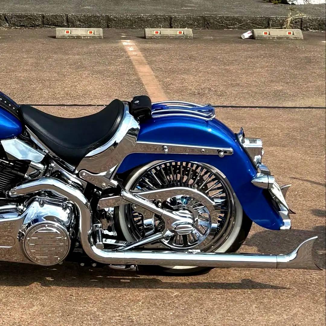 送込！ハーレーダビットソン ソフテイル 純正 スプロケ プーリーカバー