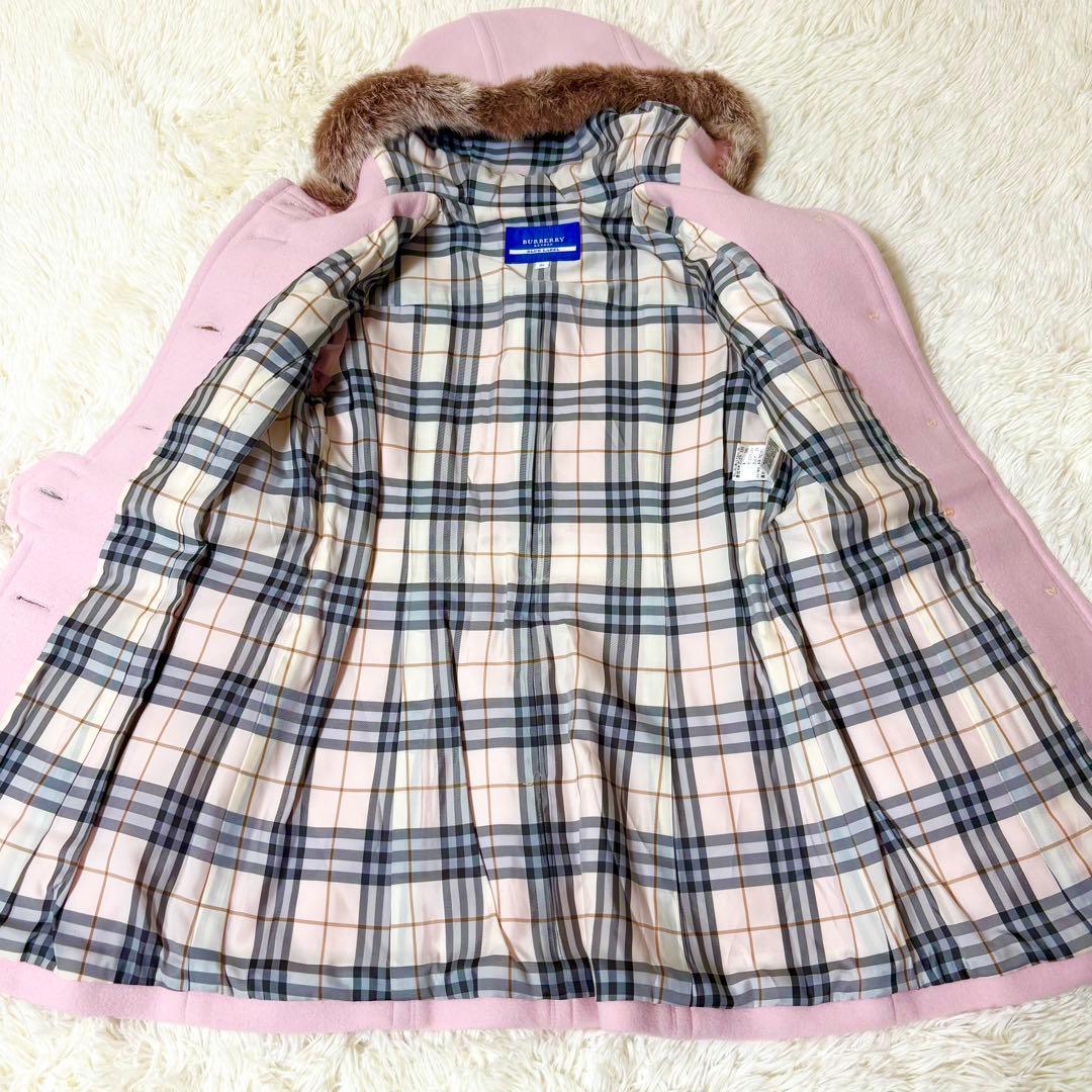 モア様リクエスト✨バーバリーブルーレーベル ピンク カシミヤ混