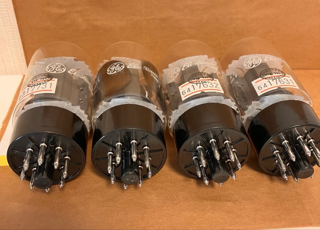 GE 7027A 真空管 4本 純正箱付 PAIRテストデータ記載 - メルカリ