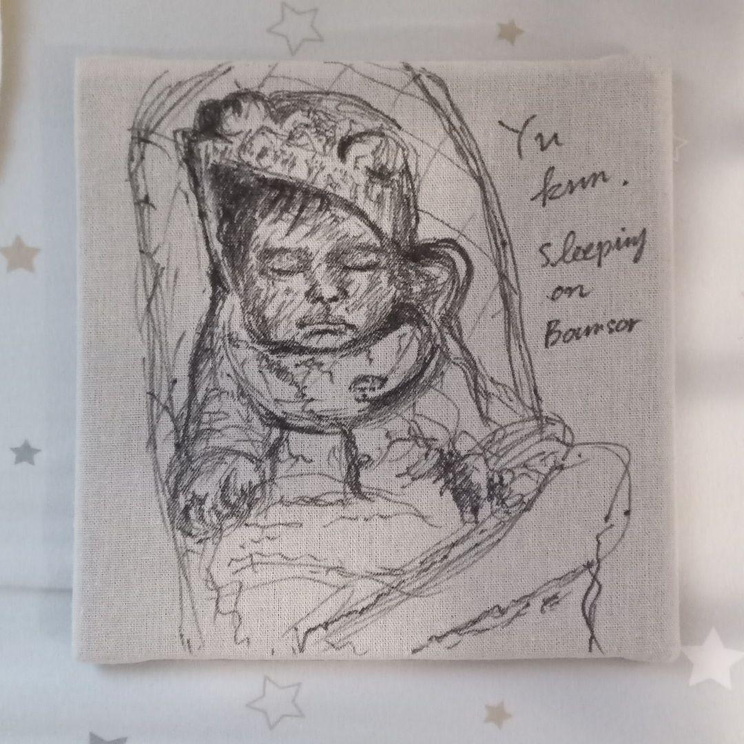 baby sleeping on bownsor (2020 原画) 💗🤍💗🤍💗🤍💗🤍💗🤍💗🤍💗 洛和会音羽病院 産婦人科では、ご出産の