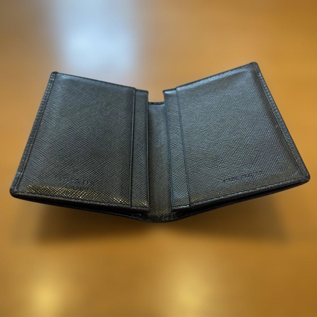 PRADA ブラック レザー 名刺入れ - メルカリ