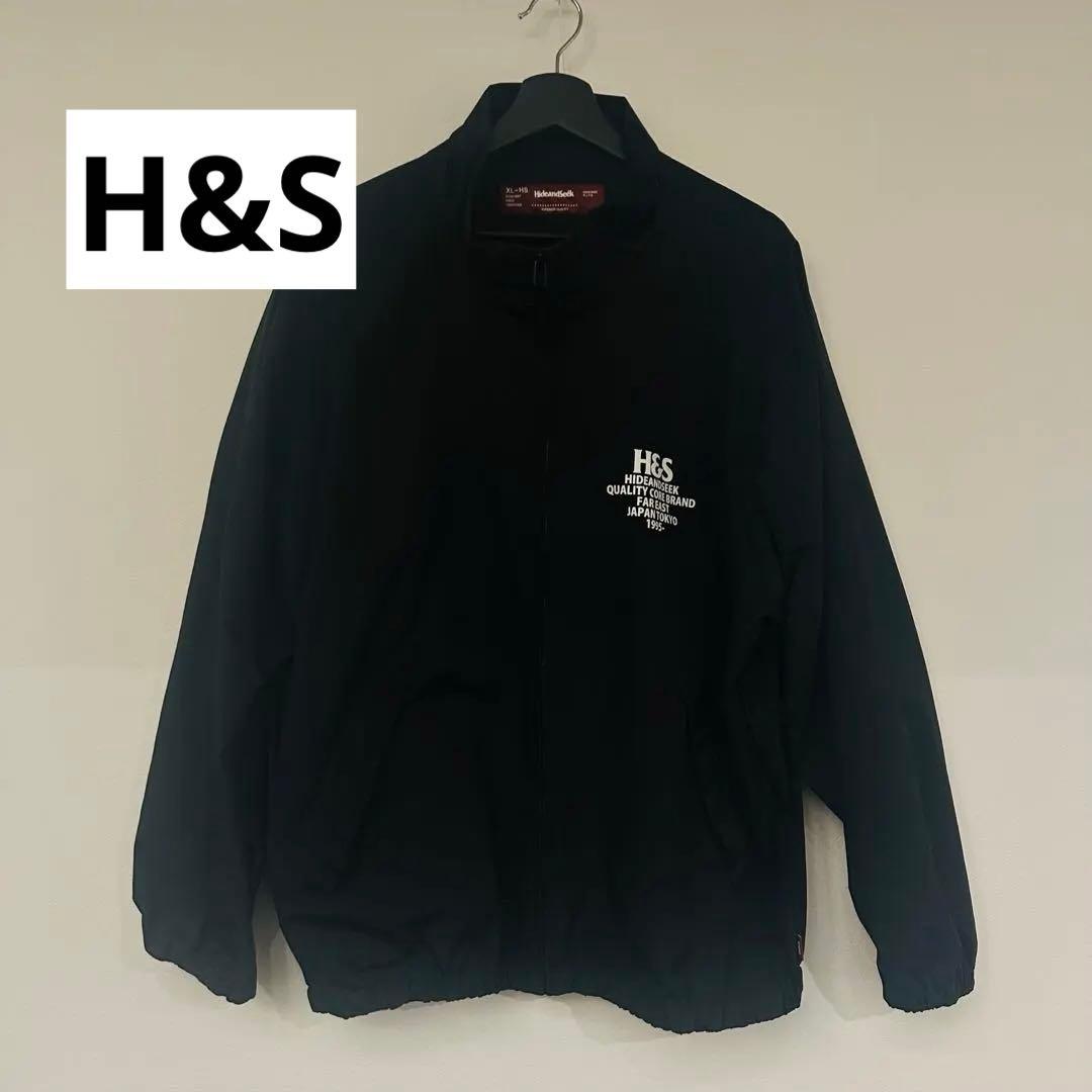 Hide and Seek ブラックナイロンジャケット XL セットアップ - メルカリ