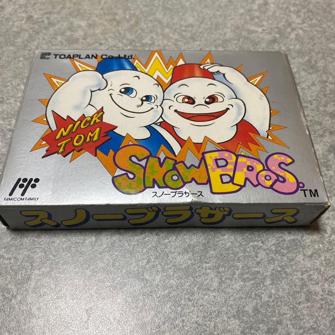 ファミコン スノーブラザーズ SNOWBROS. 東亜プラン 箱説明書つき