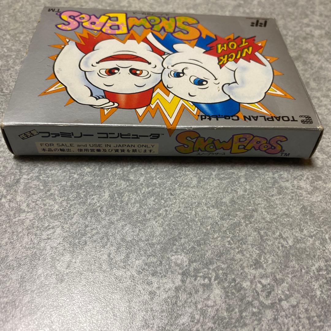 ファミコン スノーブラザーズ SNOWBROS. 東亜プラン 箱説明書つき