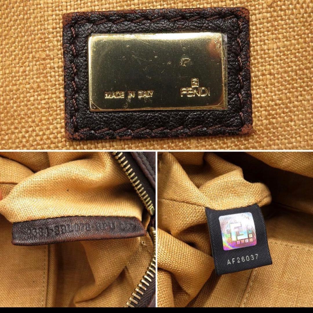 美品☆FENDI☆スパイバッグ☆ズッカ柄ナッパレザー - メルカリ