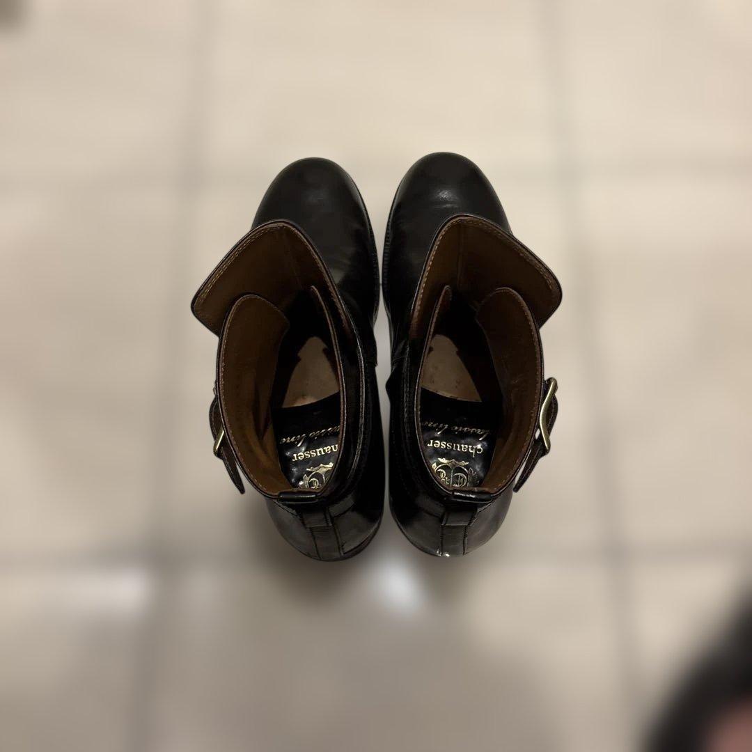 テ*キ様 chausser ショセ　ジョッパーブーツ　黒　26.5cm メンズ