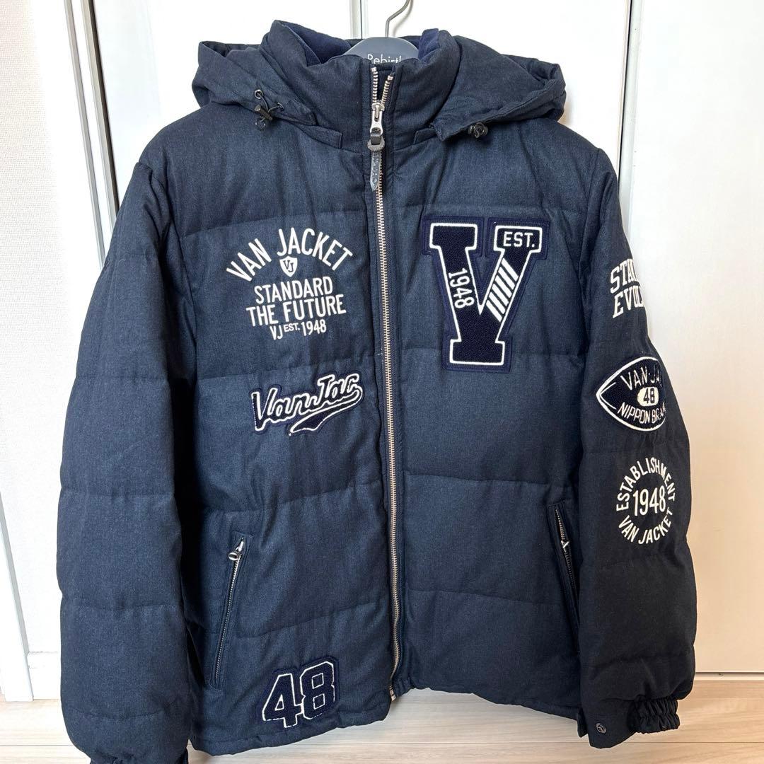 Van Jacket ネイビー ダウンジャケット 48 - メルカリ