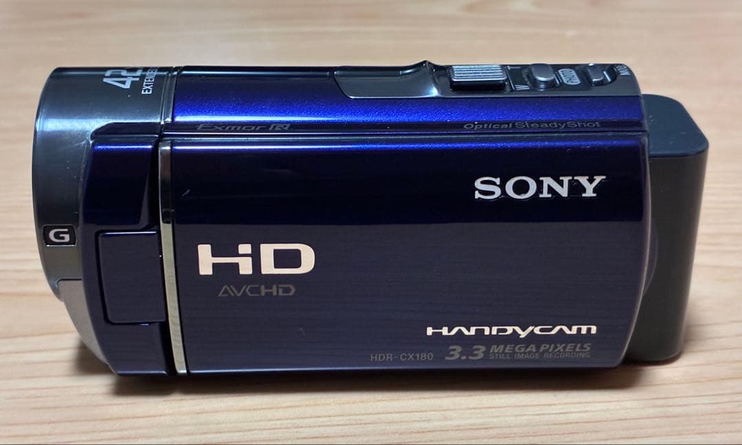 SONY ソニー ビデオカメラハンディカム HDR-CX180 メタリックブルー
