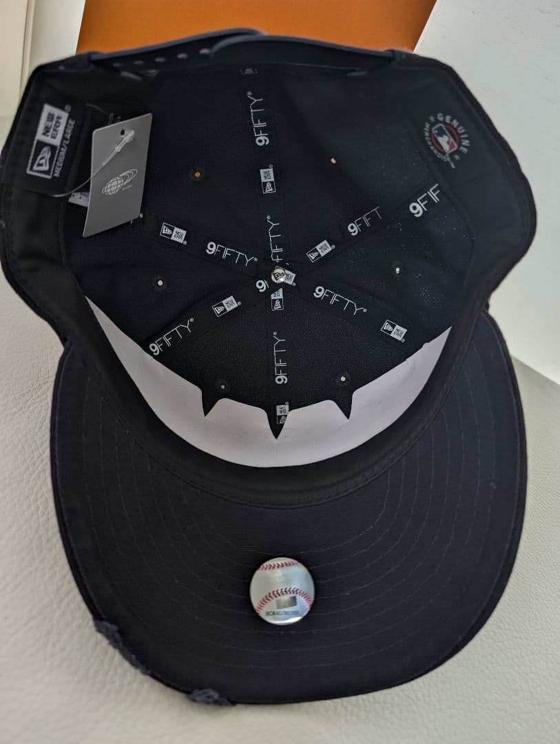 ビームス✕ニューエラ ダメージ キャップ ☆ヤンキース☆ネイビー帽子