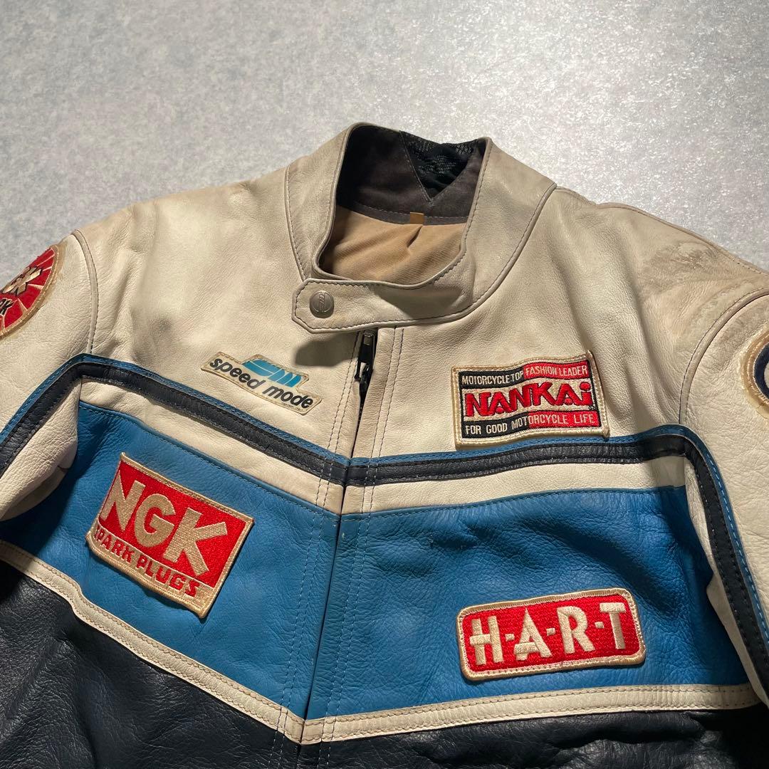 SPEED MODE ヴィンテージ レーシングジャケット オールレザー イタリア