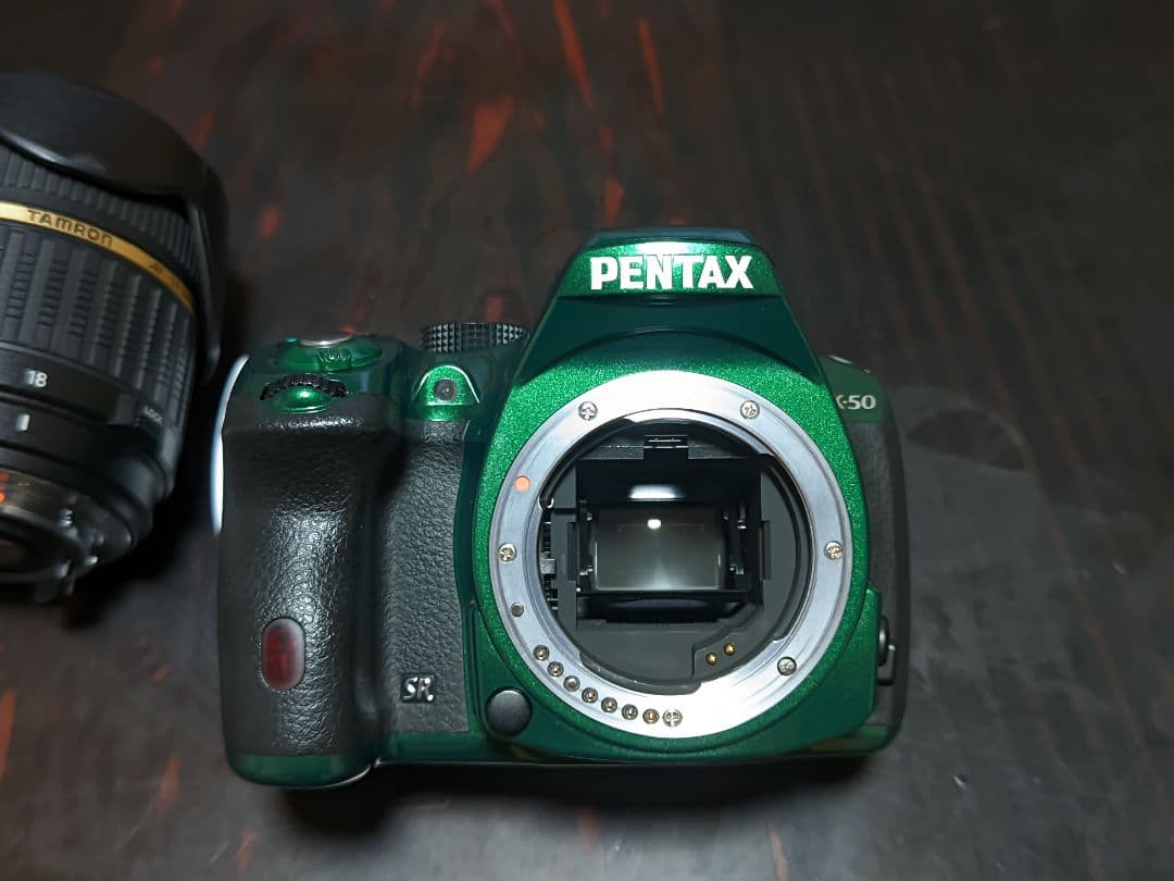 PENTAX k-50メタルグリーン TAMRON18-200 f3.5-6.3