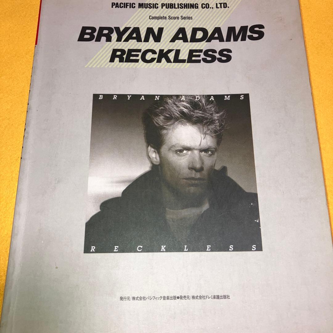 ブライアン•アダムス レックレス バンドスコア タブ譜 BRYAN ADAMS