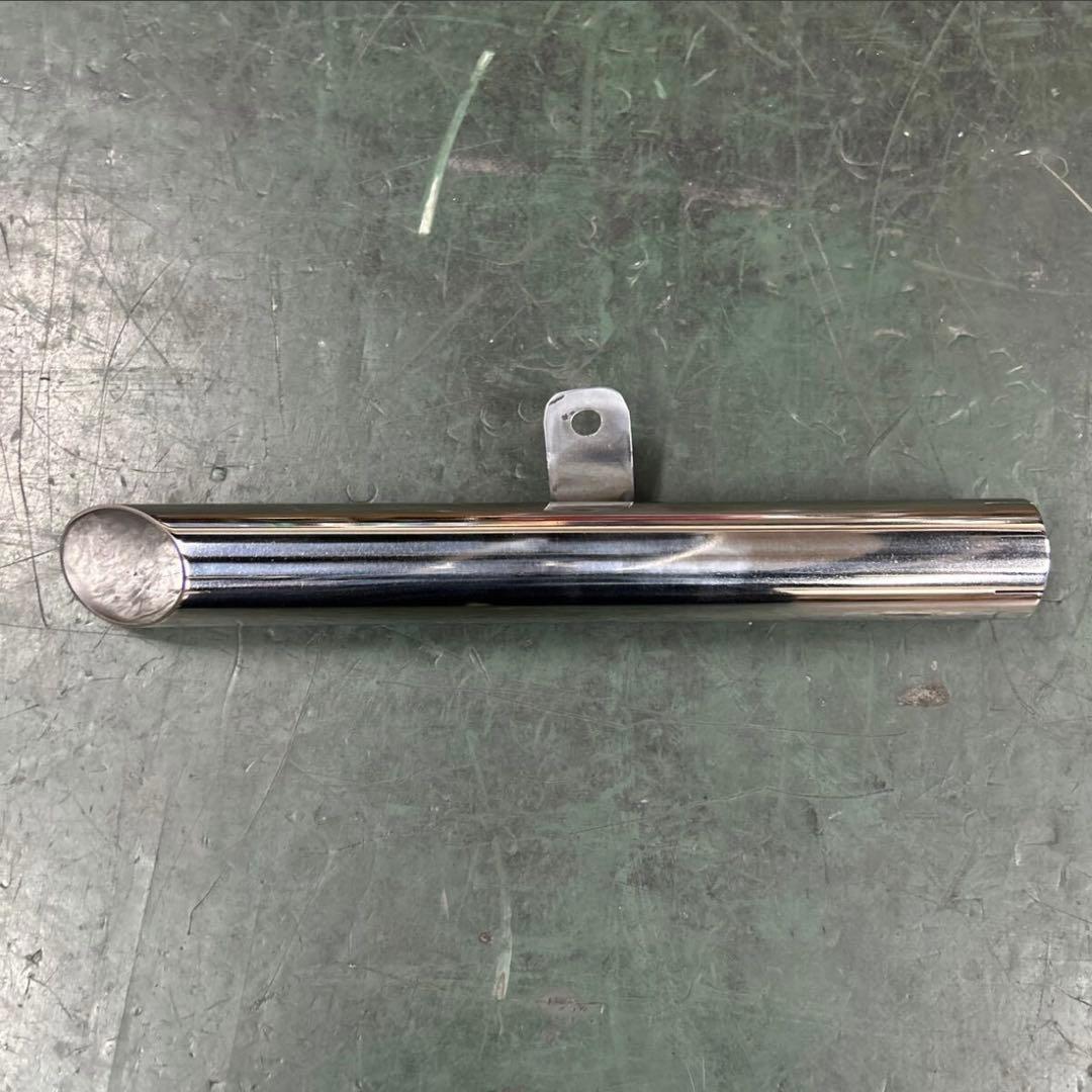 SR400ワンオフ ステンレスショートスキニースラッシュカットショーテ