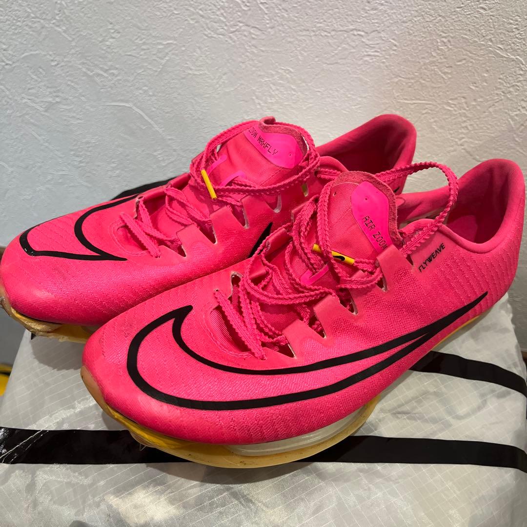 Nike マックスフライ・ピンク スパイクシューズ・短距離・ナイキ