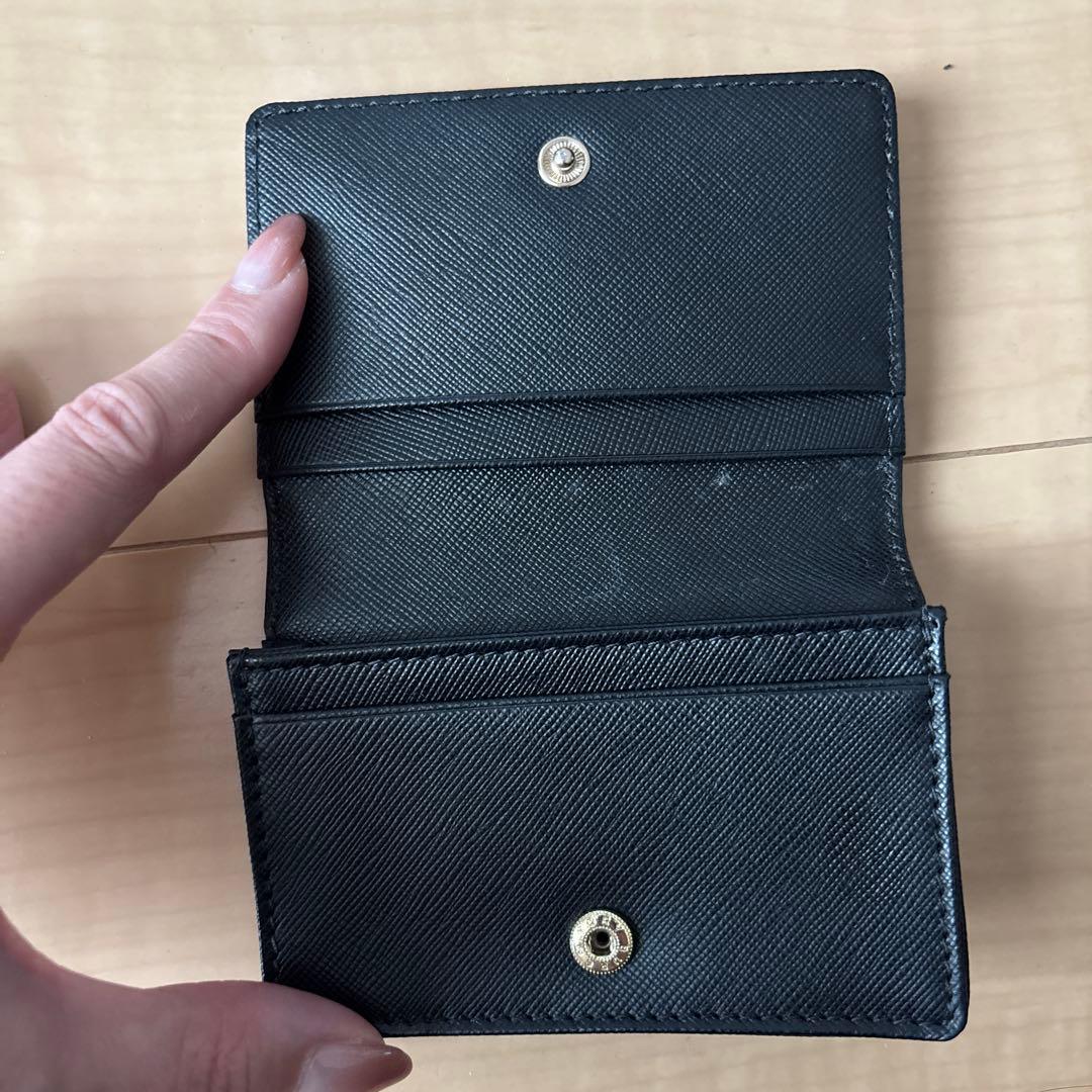 Tory Burch ブラックレザー名刺入れ - メルカリ