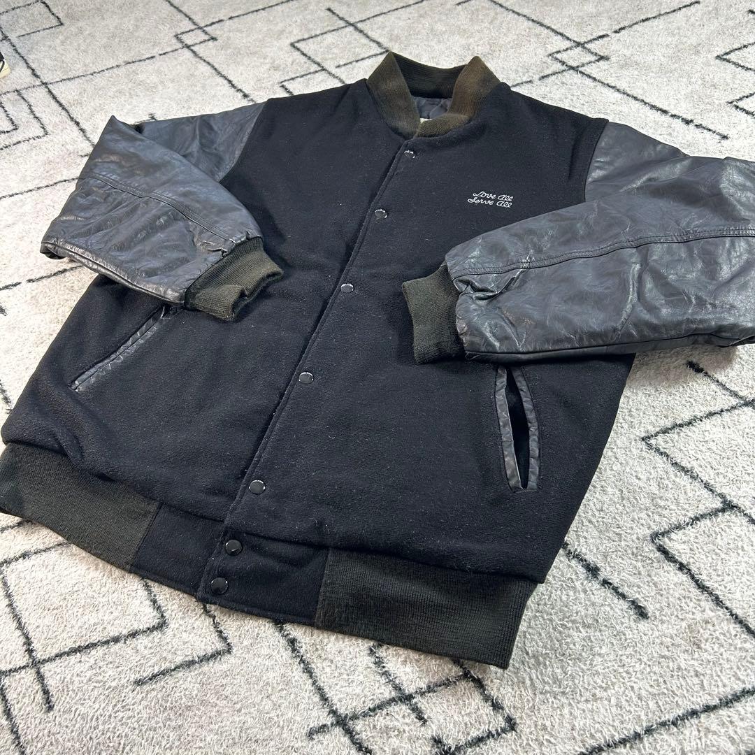 USA製】90s 希少 ハードロックカフェ スタジャン 刺繍 ニューヨーク L