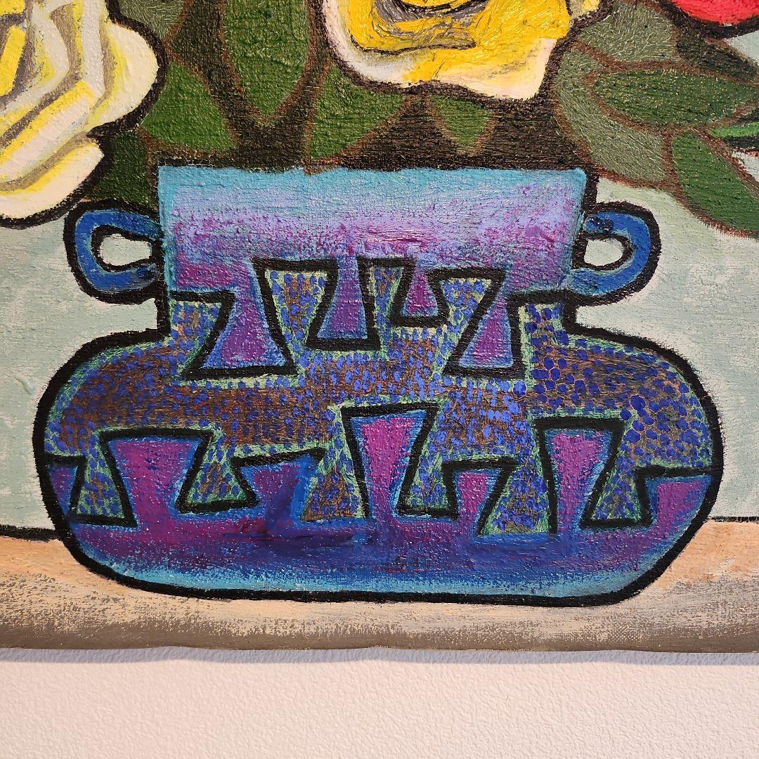 田渕眞兒　油絵　油彩画　薔薇シリーズ　花　No.8-9-s