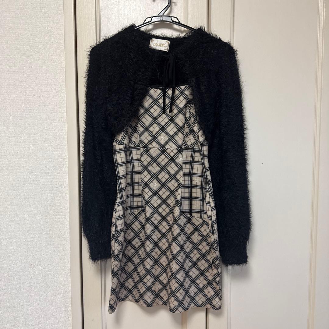 ミシェルマカロン ミシェマカ オリジナルチェック柄アンサンブルミニ