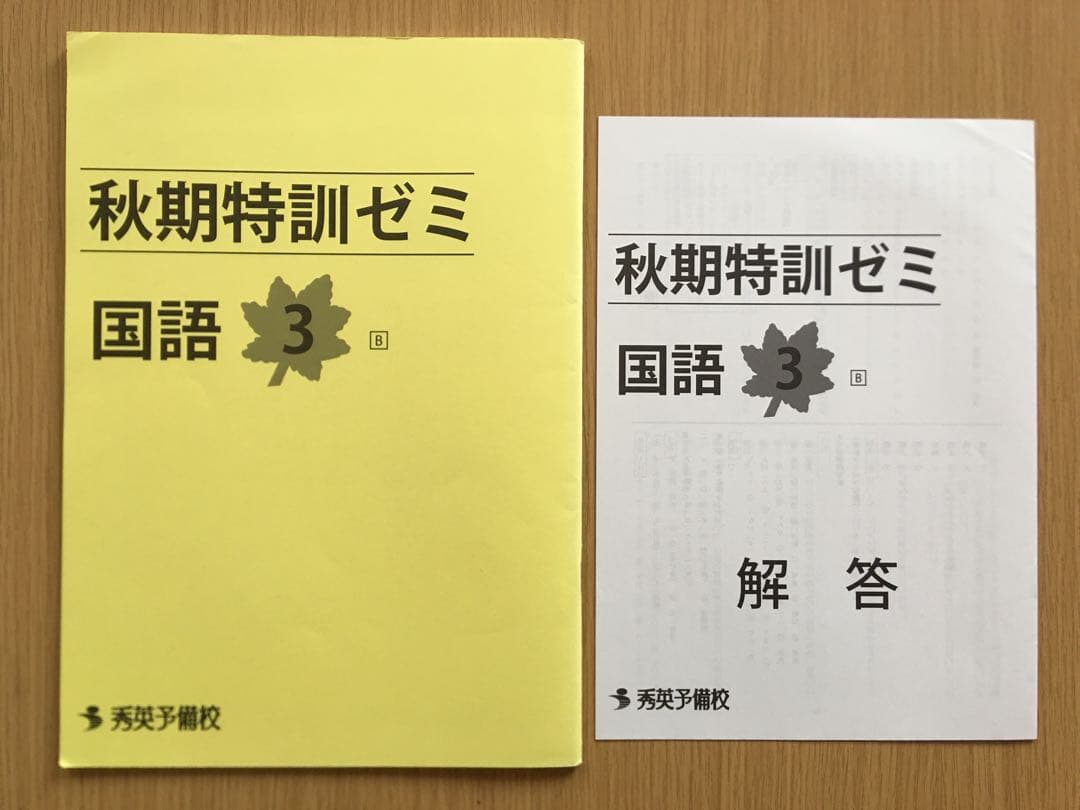秀英予備校 秋期特訓ゼミ 中3 国語 数学 英語 理科 社会 5教科セット