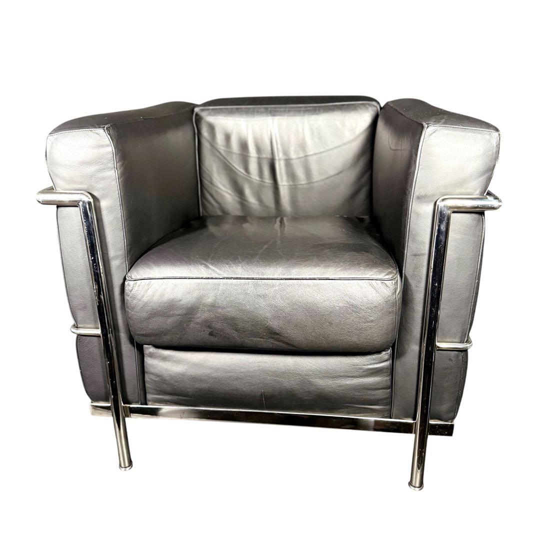 HR730 【本総革】ル・コルビジェ LC2 リプロダクト シングルソファ