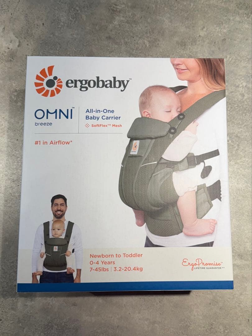 どる様専用】エルゴベビー オムニブリーズ オリーブ ※防寒ケープ付けます