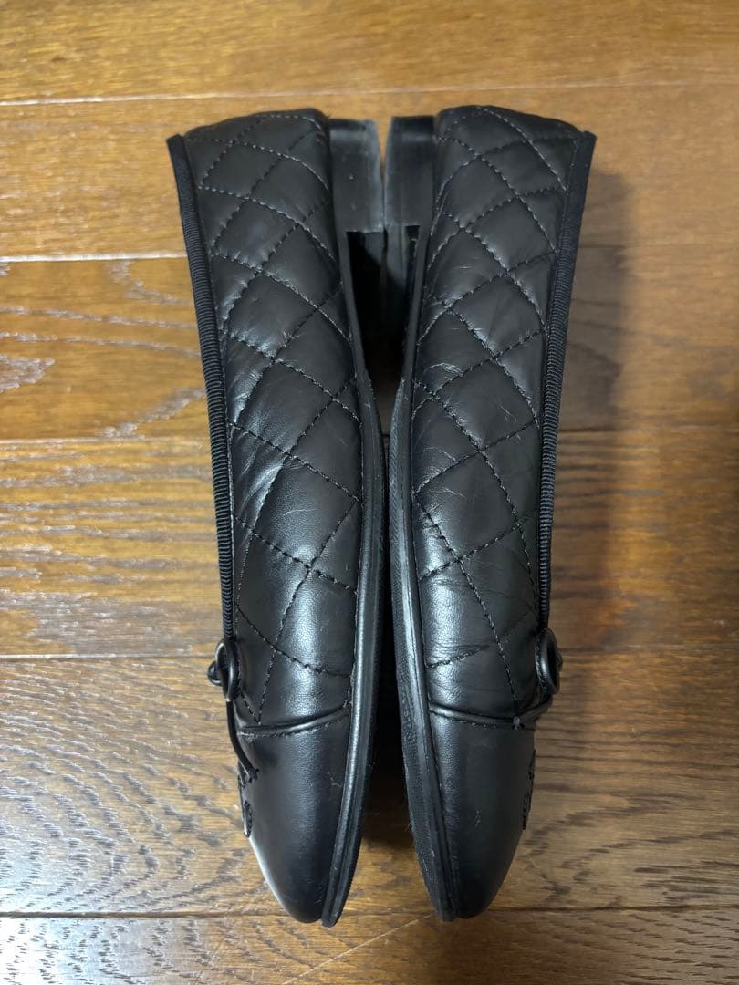 CHANEL マトラッセ　バレリーナ　シューズ　37.5C