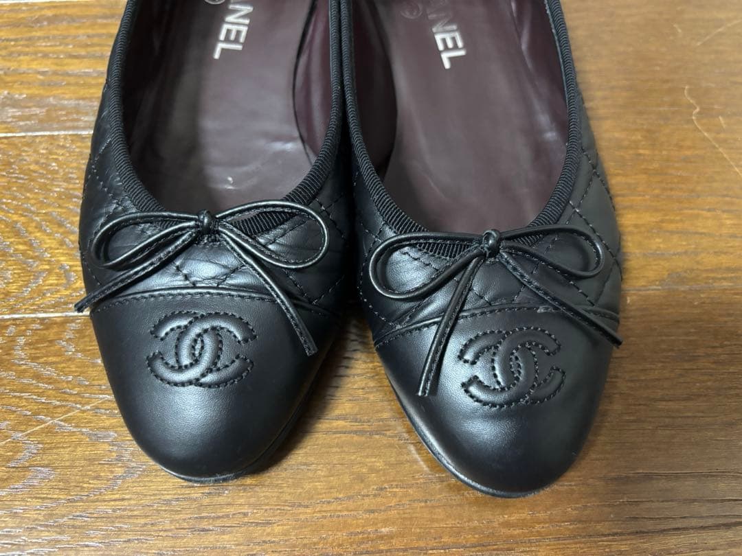 CHANEL マトラッセ　バレリーナ　シューズ　37.5C