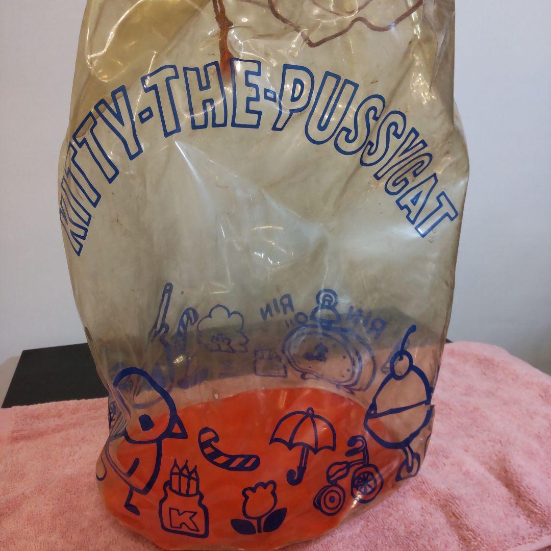 激レア】1975年 初代キティぬいぐるみ／袋付 《ビンテージ》《昭和