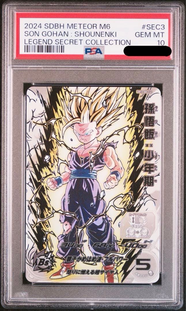 PSA10】ドラゴンボールヒーローズ UM12-SEC3 LC 孫悟飯:少年期 - メルカリ