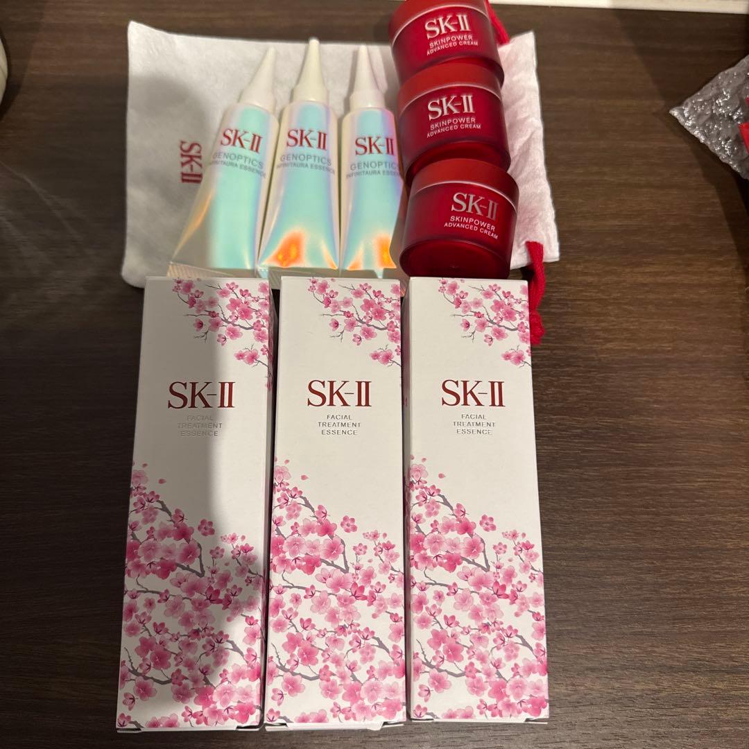 SK-II 数量限定「ニューライフ 桜 トライアル キット」 75ml×3セット 2026 数量限定 ニューライフ 桜 トライアルキット | SK-II 日本