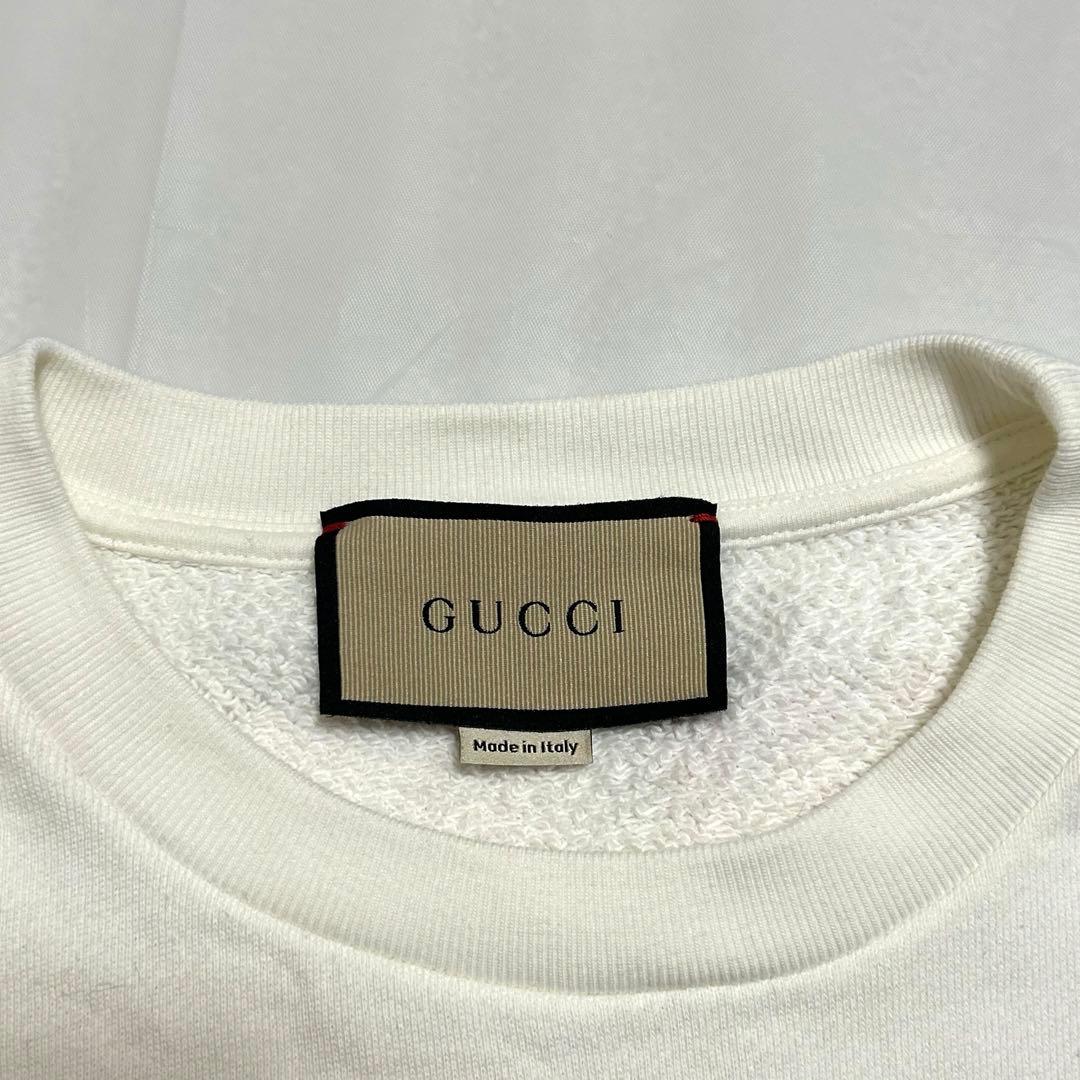 美品】GUCCI JEAN HARLOW スウェットM 白 ピンク 正規品 - メルカリ