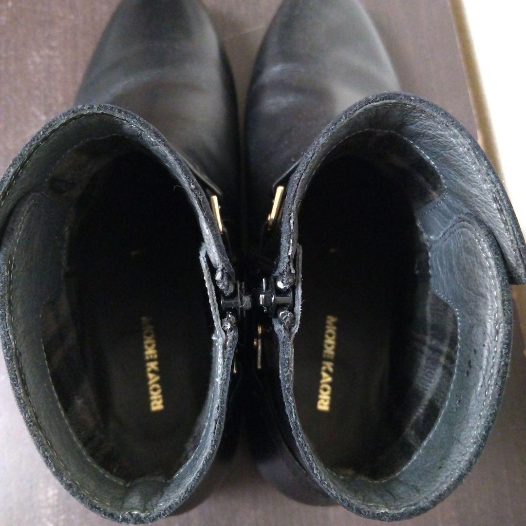 MODE KAORI 2wayチェーン付きショートブーツ ブラック 24.5cm