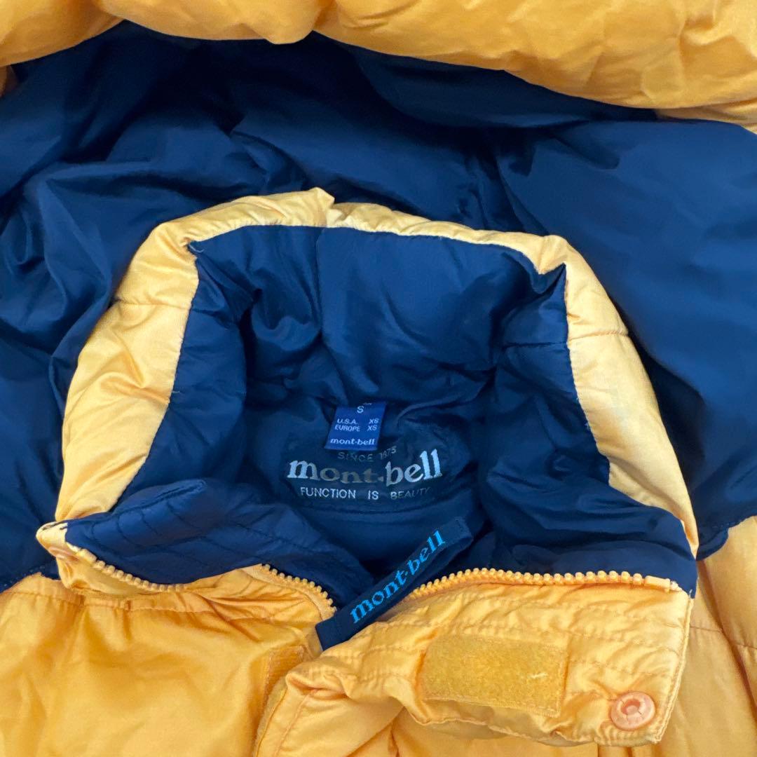 90s モンベル ダウンパーカージャケット イエロー S - メルカリ