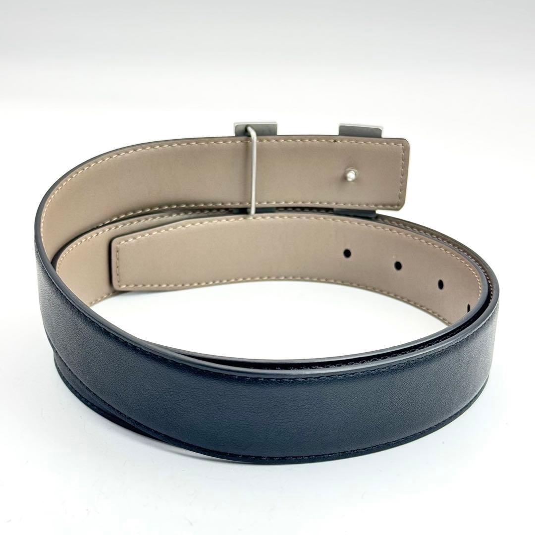 美品✨ エルメス コンスタンス Hバックル ベルト ヘアライン シルバー