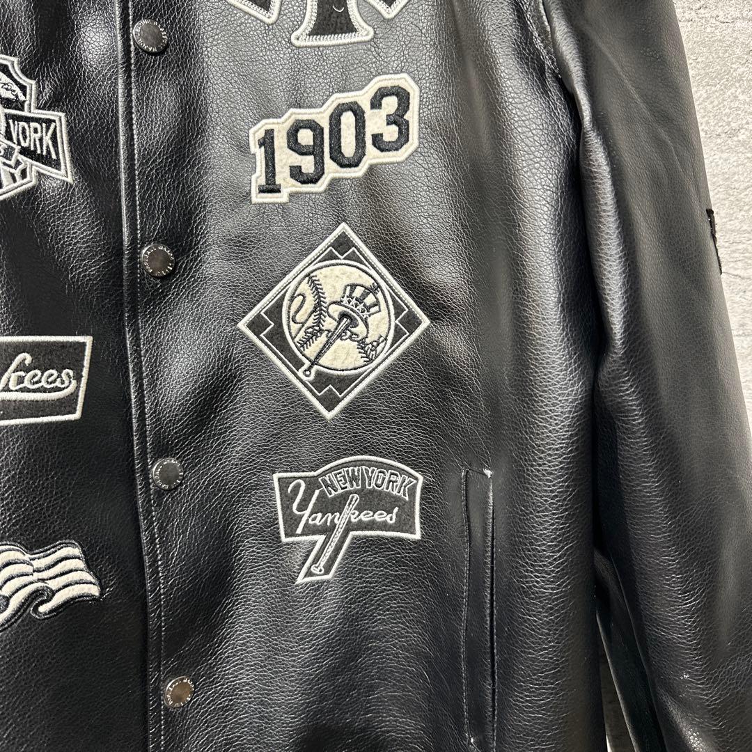 MLB ヤンキース スタジャン ジャケット ブラック 105 - メルカリ