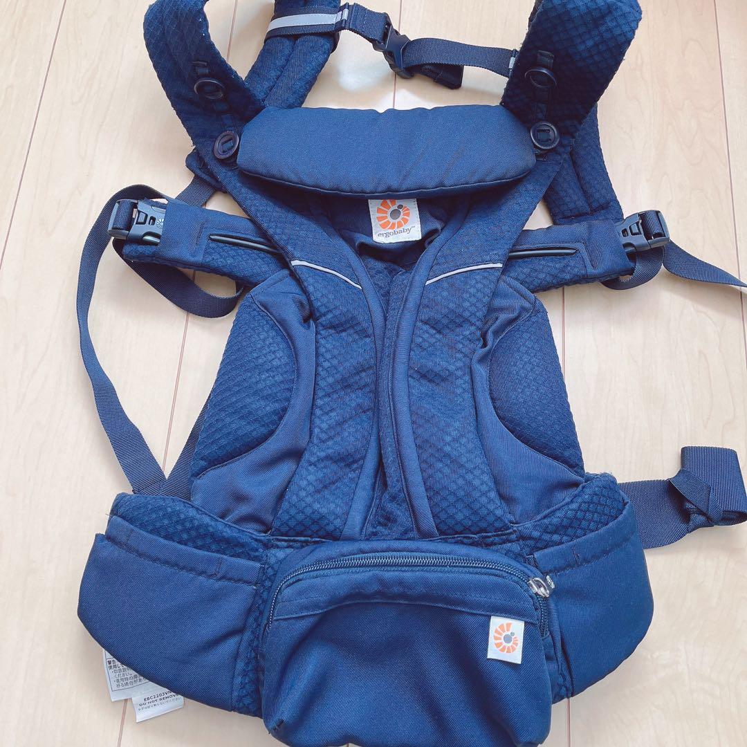 エルゴベビー OMNI Breeze オムニブリーズ ネイビー くま耳ケープ