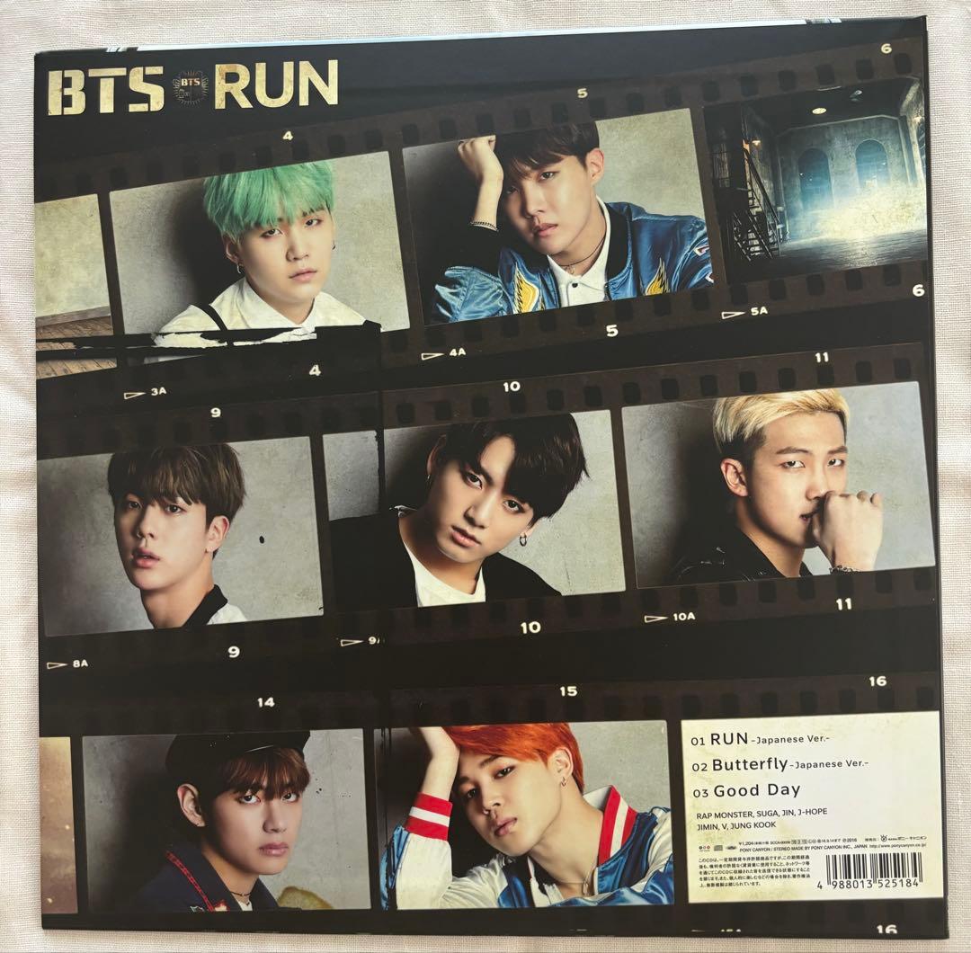 \"BTS\" RUN LP版サイズCD 【同５枚セット】