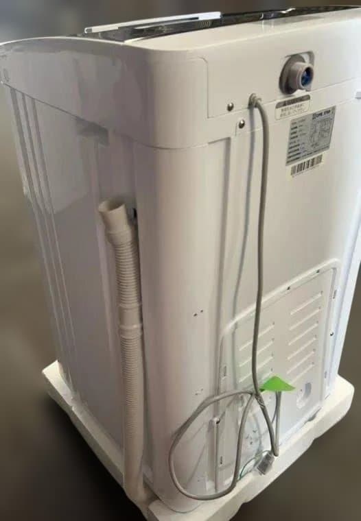 中古 全自動洗濯機 5.5kg 縦型洗濯機 乾燥機能 ホワイトT0204